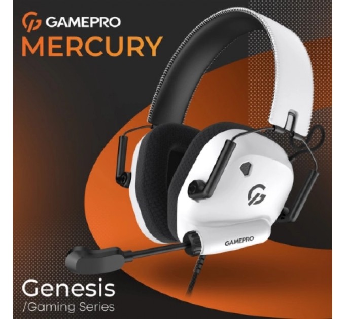 GamePro Навушники GamePro Genesis Mercury USB White (HS120W)