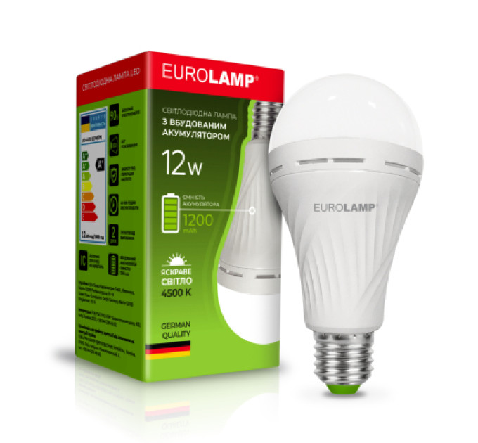 Eurolamp Лампочка Eurolamp А70 12W E27 4500K (LED-A70-12274(EM))