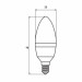 Eurolamp Лампочка Eurolamp LED CL 6W 620 Lm E14 3000K deco 2шт (MLP-LED-CL-06143(Amber))
