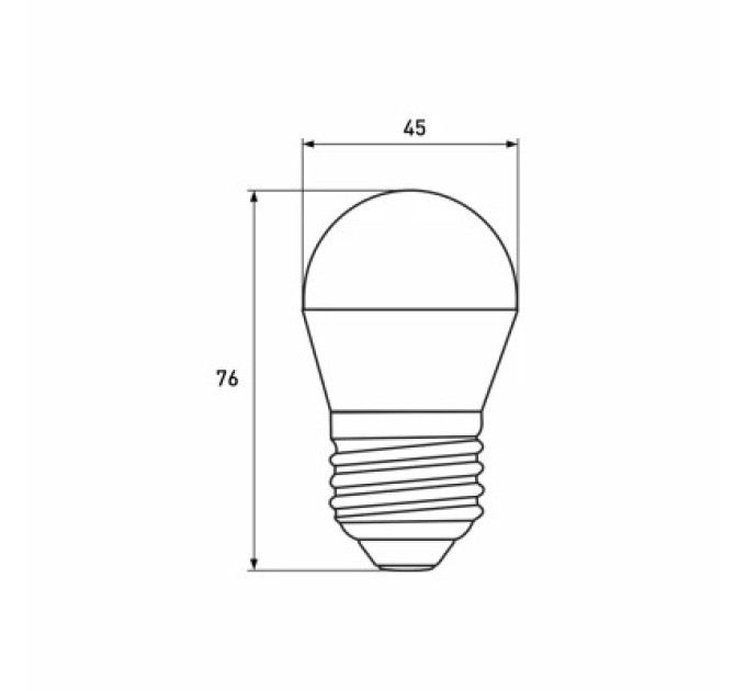 Eurolamp Лампочка Eurolamp LED G45 5W 530 Lm E27 4000K deco 2шт (MLP-LED-G45-05274(Amber))