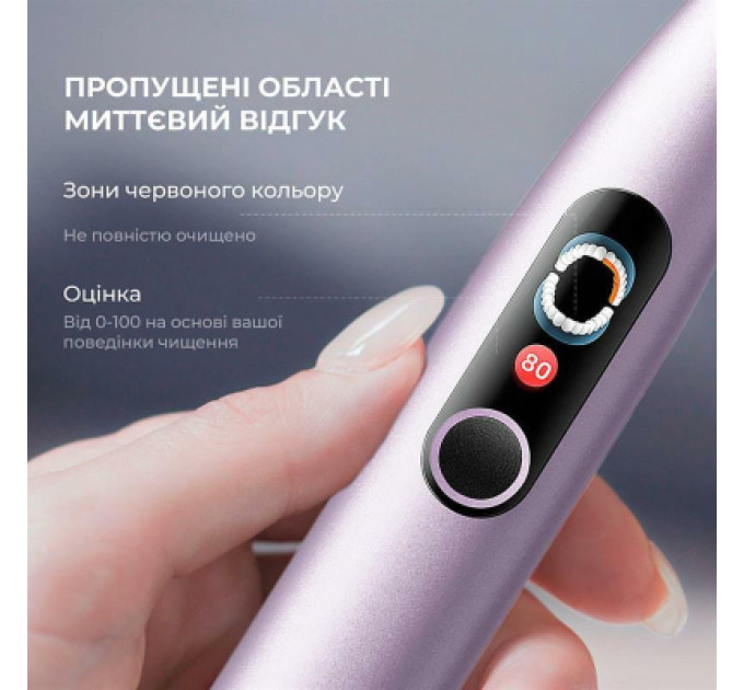 Oclean Електрична зубна щітка Oclean X Pro Digital Electric Toothbrush Purple (6970810553475)