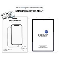 Скло захисне BeCover 10D Samsung Galaxy Tab A11 SM-X133/X135 8.7" Black (713934)