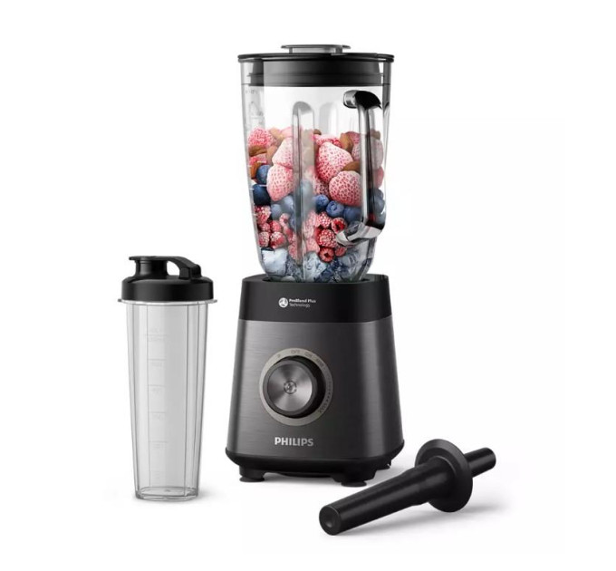 Philips Блендер Philips стаціонарний Series 5000, 1200Вт, чаша-2000мл, скло, склянка в ко (HR3041/00)