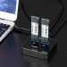 Maiwo Док-станція для накопичувачів Maiwo 2*NVMe M.2 SSD Key M/B+M USB 3.1 Gen2 Type-C (K3016P)