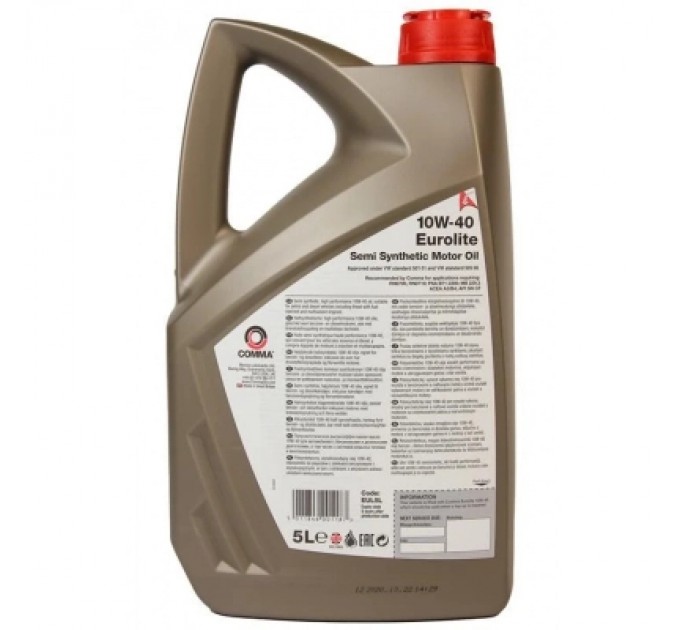 Comma Моторна олива Comma EUROLITE 10W40 5л (EUROLITE 10W40 5L)