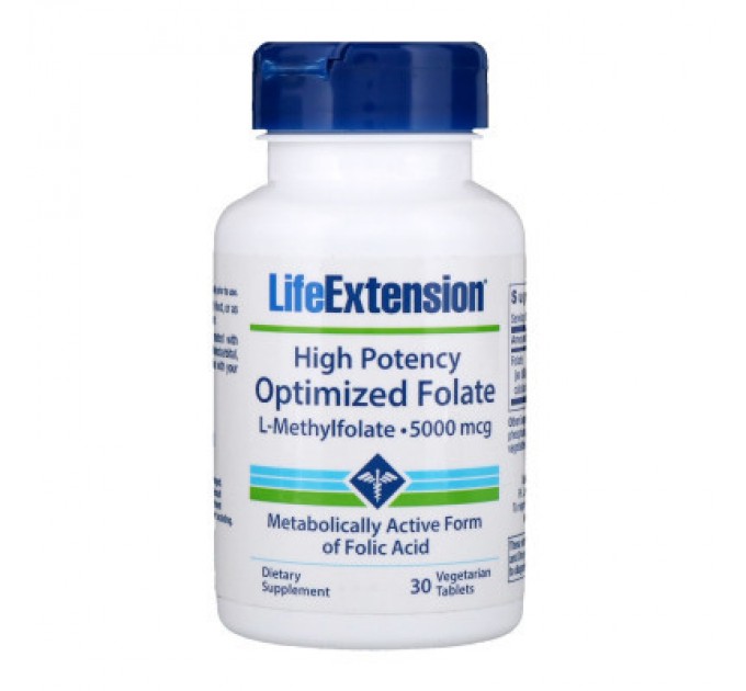 Life Extension Вітамін Life Extension Високоактивний оптимізований фолат, High Potency Optimized F (LEX-19133)