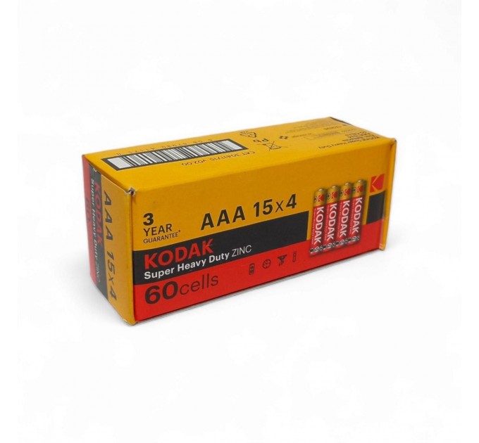 Kodak Батарейка Kodak Super Heavy Duty AAA/R3 60шт/уп