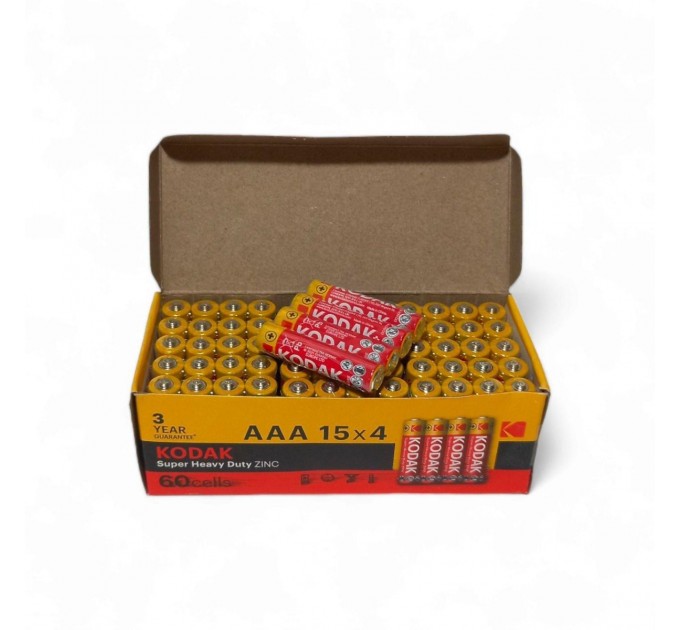 Kodak Батарейка Kodak Super Heavy Duty AAA/R3 60шт/уп