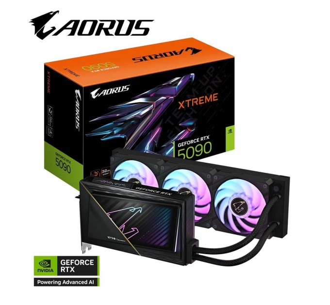 GIGABYTE Відеокарта GF RTX 5090 32GB GDDR7 Aorus Xtreme Waterforce Gigabyte (GV-N5090AORUSX W-32GD)