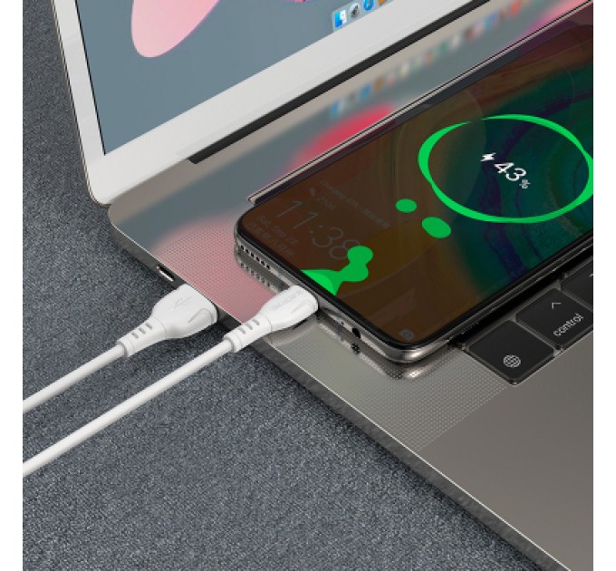 BOROFONE Дата кабель USB 2.0 AM to Micro 5P 1.0m 2.4A black BOROFONE (6931474743916)