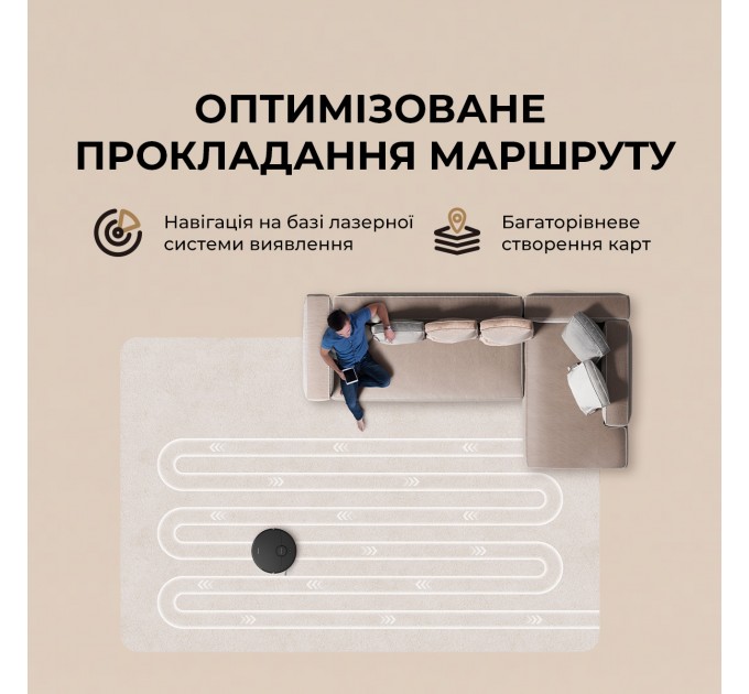 Dreame Робот-пилосос Dreame D20 Black (RLD35GA-bl)