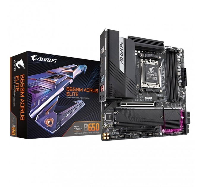 GIGABYTE Материнська плата Gigabyte B650M Aorus Elite Socket AM5