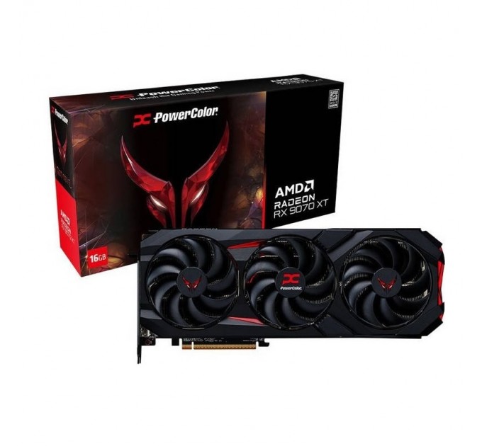 PowerColor Відеокарта AMD Radeon RX 9070 XT 16GB GDDR6 Red Devil Backplate Special Edition PowerColor (RX9070XT 16G-E/OC/BP)