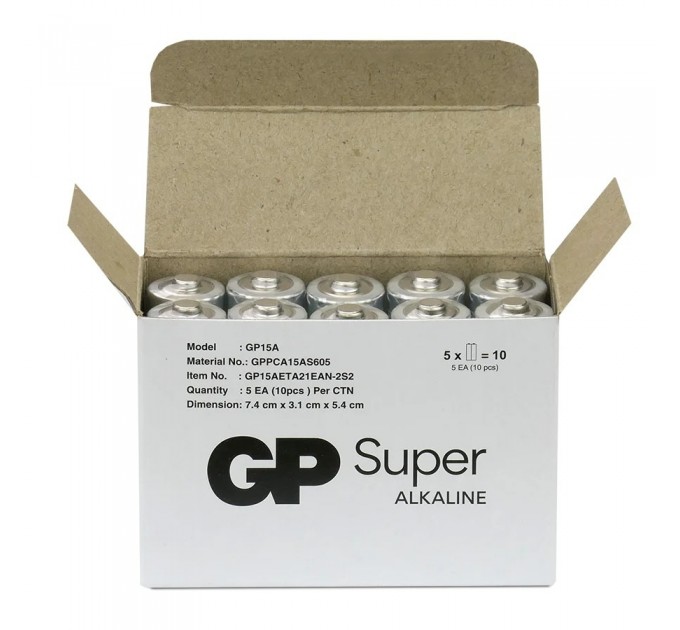 Gp Батарейка GP Super Alkaline AA/LR06 10шт