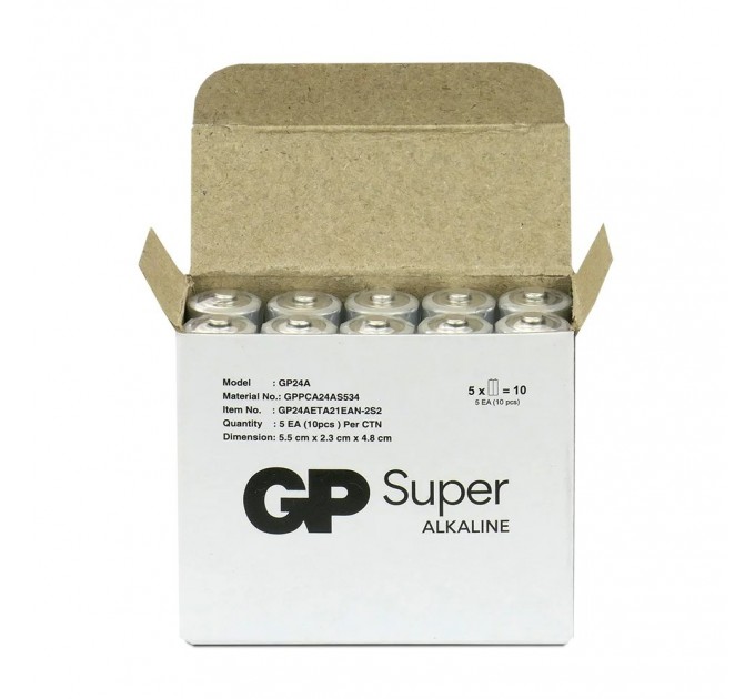 Gp Батарейка GP Super Alkaline AAA/LR03 10шт