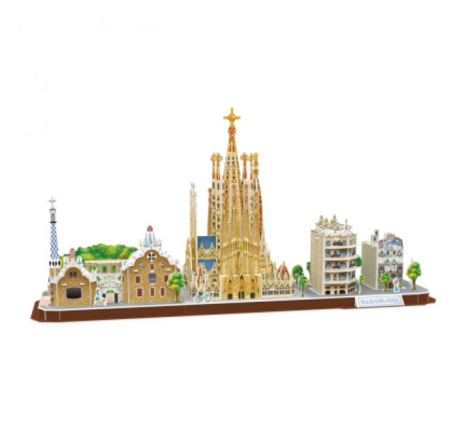 Cubic Fun Пазл Cubic Fun Тривимірна головоломка-конструктор City Line Barcelona (MC256h)