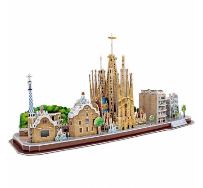Cubic Fun Пазл Cubic Fun Тривимірна головоломка-конструктор City Line Barcelona (MC256h)