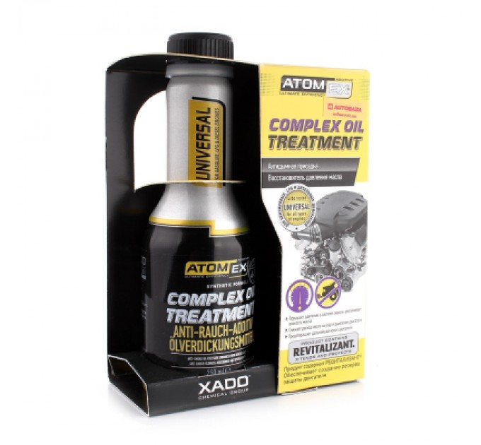 Xado Присадка автомобільна Xado Atomex Complex oil treatment. Антидимна 250 мл (XA 40018)