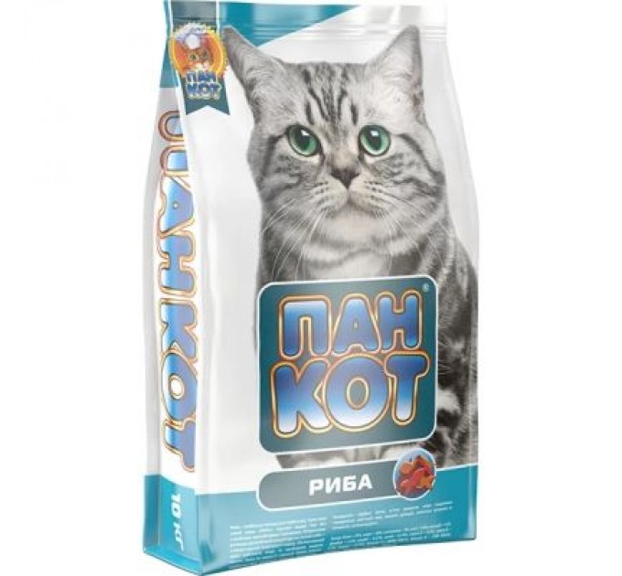 Пан Кот Сухий корм для кішок Пан Кот Риба 10 кг (4820111140138)