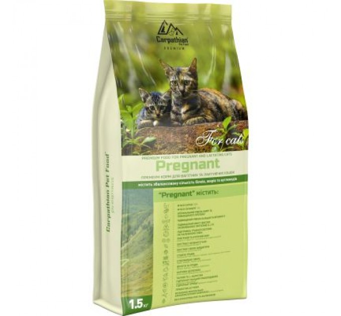 Carpathian Pet Food Сухий корм для кішок Carpathian Pet Food Pregnant 1.5 кг (4820111140947)