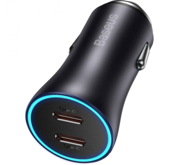 Baseus Зарядний пристрій Baseus Golden Contactor Pro Type-С/Type-C Dark Grey (CGJP000013)