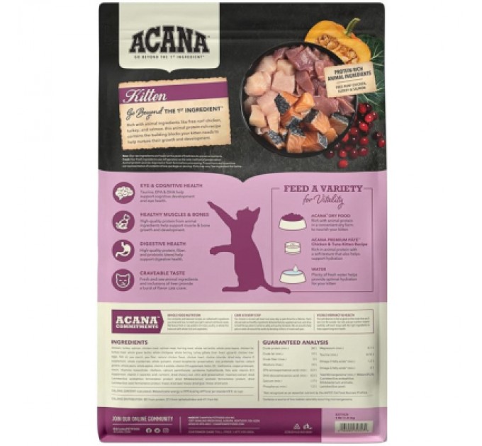 ACANA Сухий корм для кішок ACANA Highest Protein Kitten Recipe 1.8 кг (0064992723255)