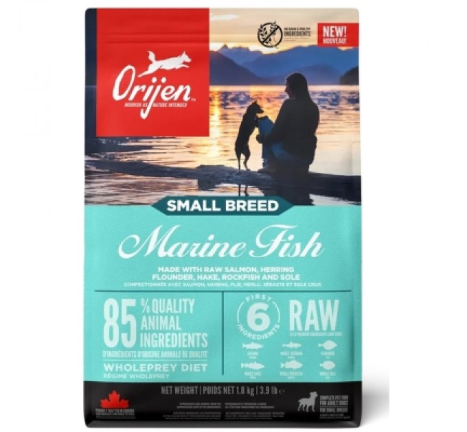 Orijen Сухий корм для собак Orijen Small Breed Marine Fish 1.8 кг (0064992722524)