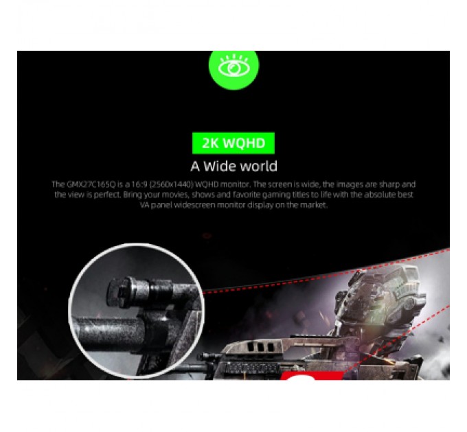 Gamemax Монітор Gamemax GMX27C165Q