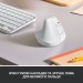 Logitech Мишка Logitech Lift Vertical Ergonomic Wireless/Bluetooth White (910-006475)