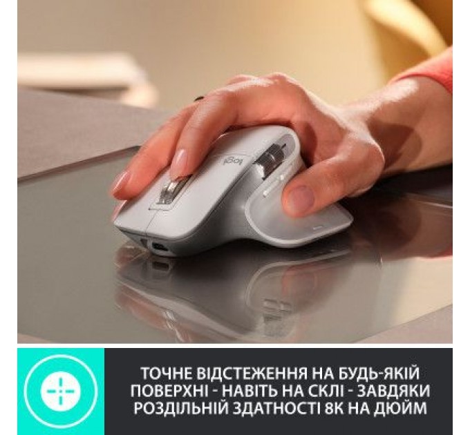 Logitech Мишка Logitech MX Master 3S Performance Wireless Mouse Bluetooth Graphite (910-006559)