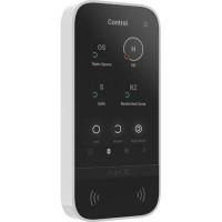 Клавіатура до охоронної системи Ajax KeyPad TouchScreen біла
