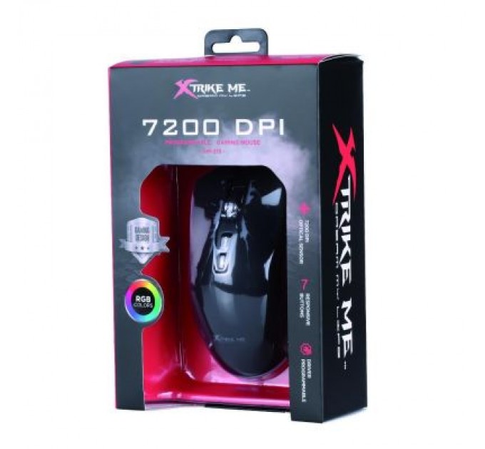 Xtrike ME Мишка Xtrike ME GM-215 RGB-LED USB Black (GM-215)