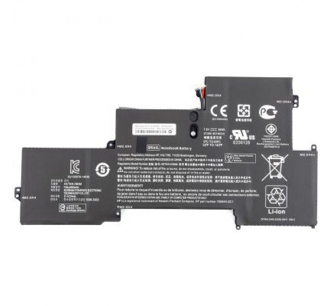 PowerPlant Акумулятор до ноутбука PowerPlant HP EliteBook Folio 1020 G1 (BR04XL) 7.6V 4700mAh (NB461219)