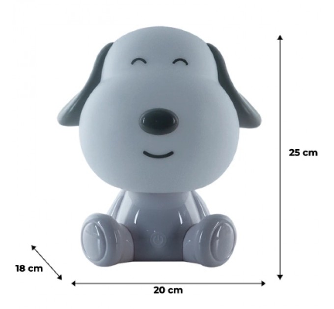Kite Нічник Kite Світильник LED з акумулятором Doggy, білий (K24-491-3-1)