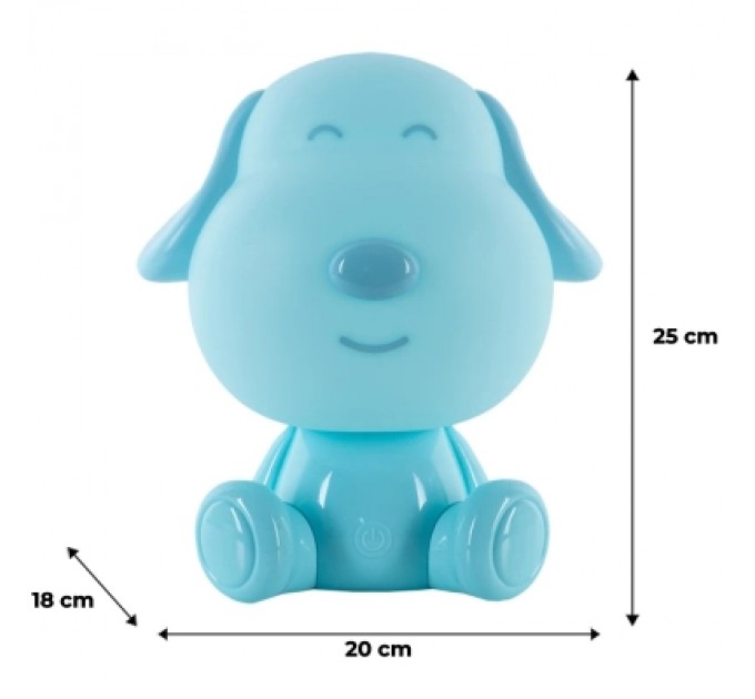 Kite Нічник Kite Світильник LED з акумулятором Doggy, блакитний (K24-491-3-3)