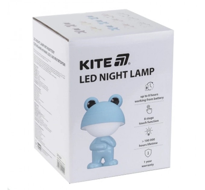 Kite Нічник Kite Світильник LED з акумулятором Dreamy Froggy, білий (K25-315-3-1)