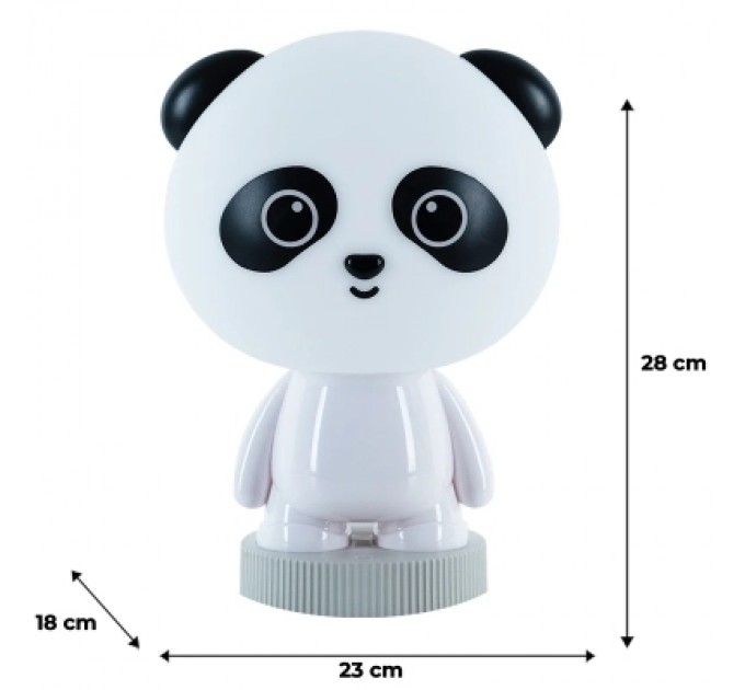 Kite Нічник Kite Світильник LED з акумулятором Panda, білий (K24-490-3-1)