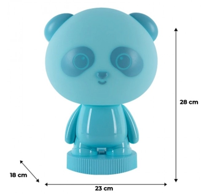 Kite Нічник Kite Світильник LED з акумулятором Panda, блакитний (K24-490-3-3)