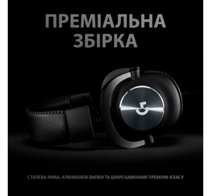 Logitech Навушники Logitech G PRO X Gaming Headset + Stand USB Black (991-000358)