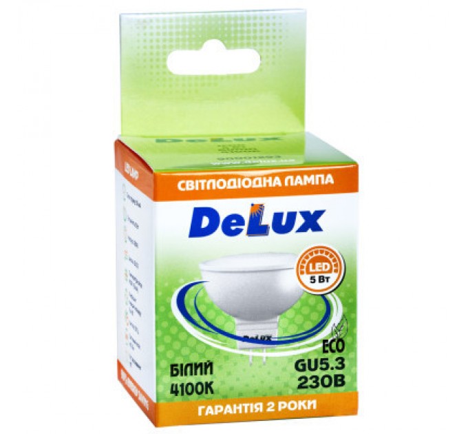 Delux Лампочка Delux JCDR 5Вт 4100K 220В GU5.3 (90001293)