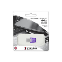 USB флеш накопичувач Kingston 64GB DataTraveler microDuo 3C USB 3.2/Type C (DTDUO3CG3/64GB)