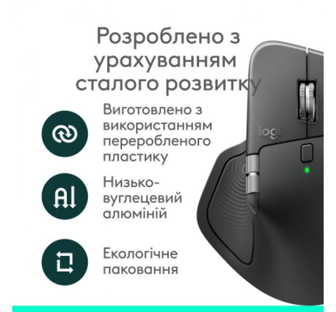 Logitech Мишка Logitech MX Master 4 for Business Wireless/Bluetooth Graphite (910-007617)