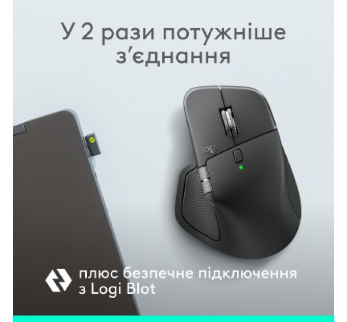 Logitech Мишка Logitech MX Master 4 for Business Wireless/Bluetooth Graphite (910-007617)
