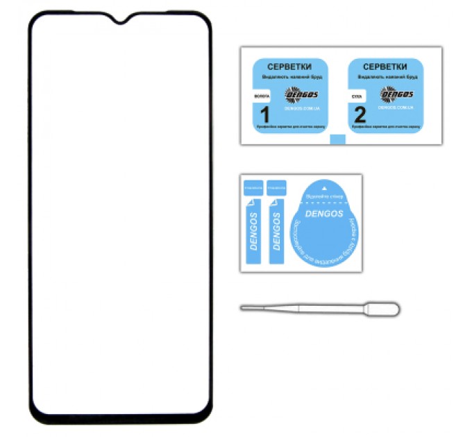 Dengos Скло захисне Dengos Full Glue iPhone 15 (black) (TGFG-318)