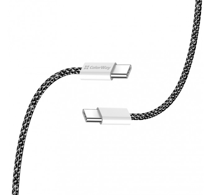 ColorWay Кабель ColorWay USB Type-C - USB Type-C (M/M), 3.0 А, 2 м, Black (CW-CBPDCC068-BK)