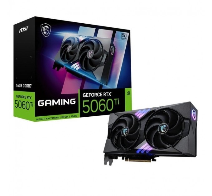 MSI Відеокарта GF RTX 5060 Ti 16GB GDDR7 Gaming OC MSI (GeForce RTX 5060 Ti 16G GAMING OC)