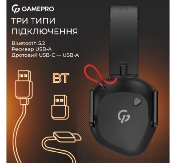 GamePro Навушники GamePro Genesis Mercury Pro 3-Mode Black (HSW120B)