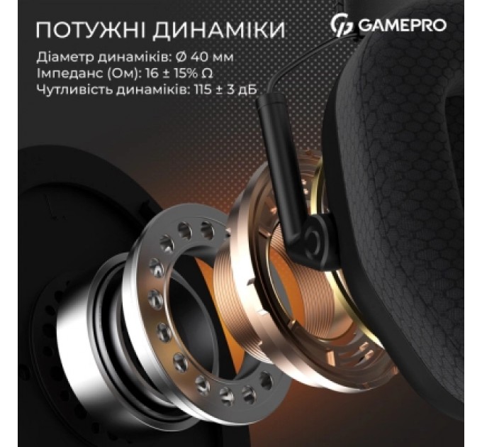 GamePro Навушники GamePro Genesis Mercury Pro 3-Mode Black (HSW120B)