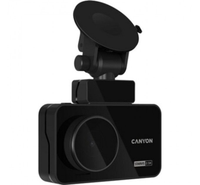 Canyon Відеореєстратор Canyon DVR25GPS WQHD 2.5K 1440p GPS Wi-Fi Black (CND-DVR25GPS)