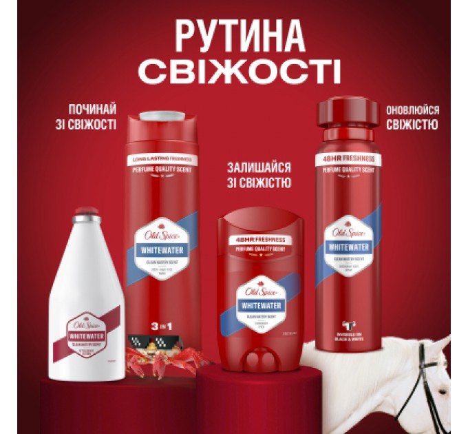Old Spice Набір косметики Old Spice Твердий дезодорант Deep Sea + Гель для душу 3-в-1 Deep Sea + Лосьйон після гоління Captain (8700216131421)